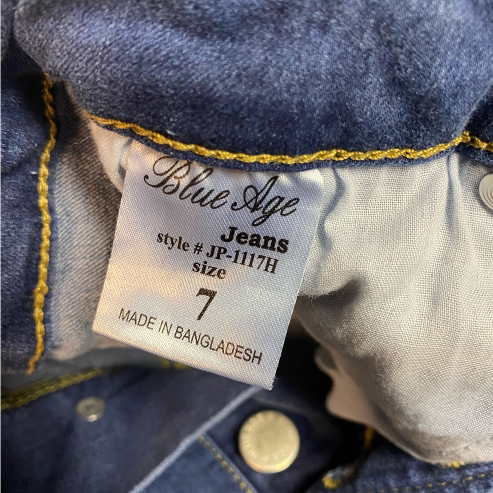 Blue Age High Rise Skinny Raw Hem Jeans Sz 7 - Picture 4 of 8